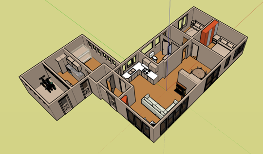 Vakantiehuis Veluwe Boshuis Plattegrond 100m2